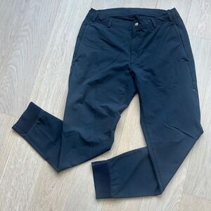 Mack Weldon Radius Flex Jogger Pants Small Black Dark Blue Techwear Stretch Golf